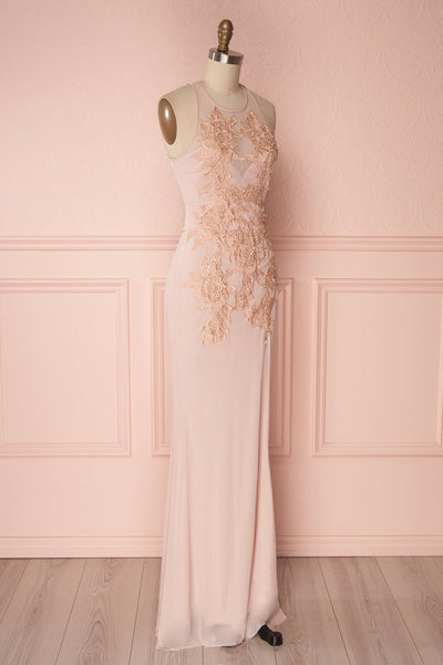 Airmed Pink Embroidered Lace Mermaid Gown | Boudoir 1861 3