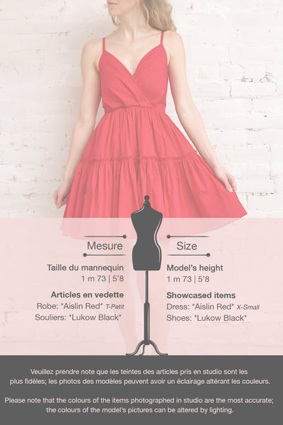 Aislin Red A-Line Short Dress | Boutique 1861 template