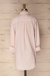 Ajmas Pink & White Striped High-Low Shirt | La Petite Garçonne 5