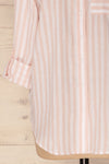 Ajmas Pink & White Striped High-Low Shirt | La Petite Garçonne 7