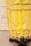 Akharnai Yellow Crocheted Lace Kimono | La Petite Garçonne 8