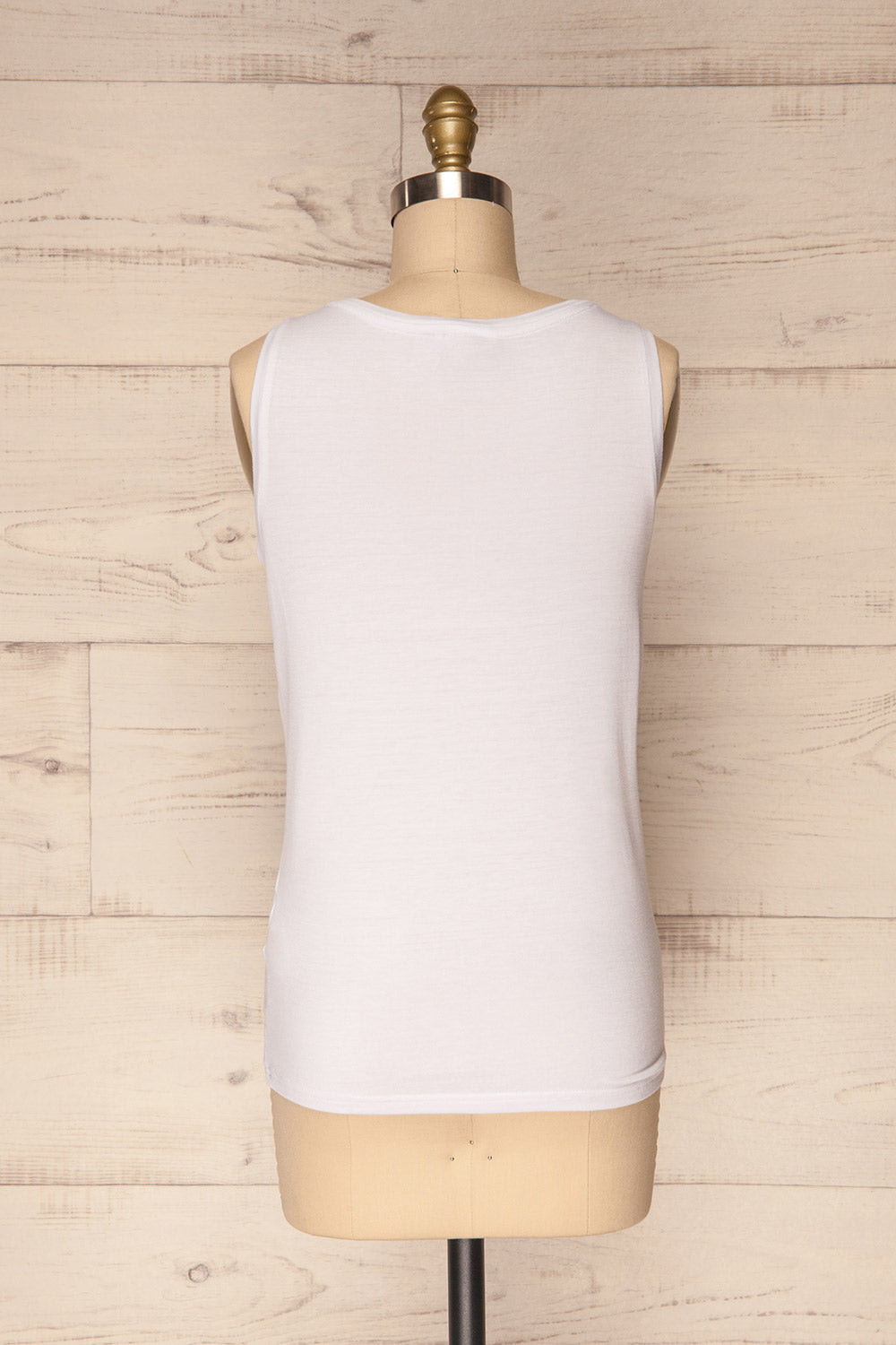 Aktion White Classic Tank Top with Pocket | La Petite Garçonne 6