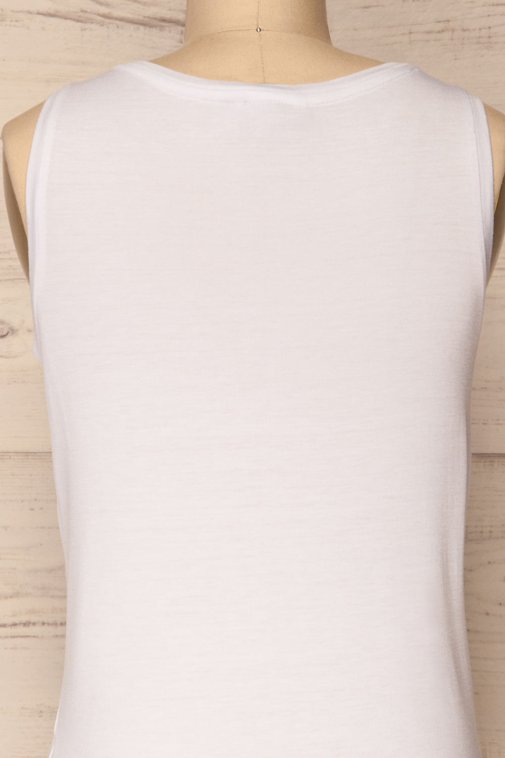 Aktion White Classic Tank Top with Pocket | La Petite Garçonne 7