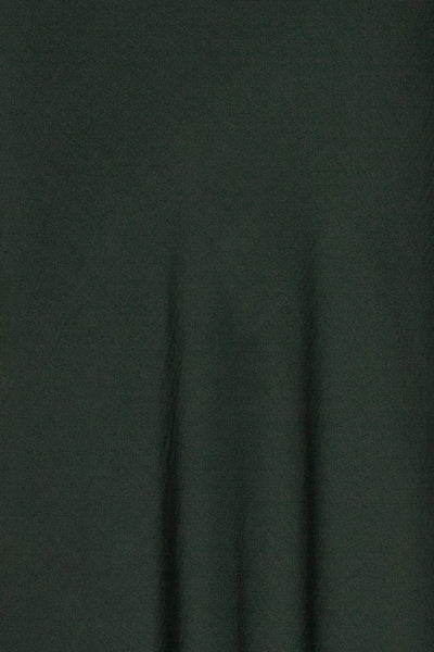 Alcyone Green Silky Dress | Robe Satinée fabric | La Petite Garçonne