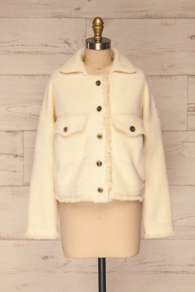 Alfonsia Cream | Fuzzy Jacket