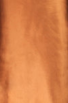 Alia Bronze Midi Satin Skirt | Jupe fabric close up | La Petite Garçonne