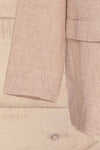 Alife Sand & White Linen Tailor Jacket sleeves | La petite garçonne