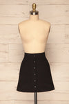 Alijo Black Button-Up Mini Skirt with Pockets | La Petite Garçonne front view