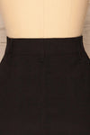 Alijo Black Button-Up Mini Skirt with Pockets | La Petite Garçonne back close-up