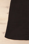 Alijo Black Button-Up Mini Skirt with Pockets | La Petite Garçonne bottom close-up