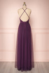 Aliki Eggplant Purple Mesh Maxi Dress | Boutique 1861 5
