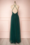 Aliki Green Forest Green Mesh Maxi Dress | Boutique 1861 5