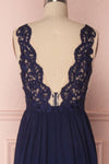 Alitta Navy Blue Embroidered Bodice Maxi Dress | Boudoir 1861 7