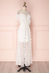 Aliza White Tulle Maxi Bridal Dress with Ruffles | Boudoir 1861 4