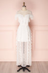 Aliza White Tulle Maxi Bridal Dress with Ruffles | Boudoir 1861 1