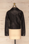 Almada Black Faux Leather Motorcycle Jacket | BACK VIEW | La Petite Garçonne