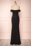 Alvery Black Mermaid Dress | Robe Maxi back view | Boutique 1861