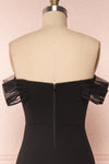 Alvery Black Mermaid Dress | Robe Maxi back close up | Boutique 1861