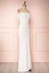 Alvery Ivory Bridal Mermaid Dress | Robe Maxi side view | Boudoir 1861