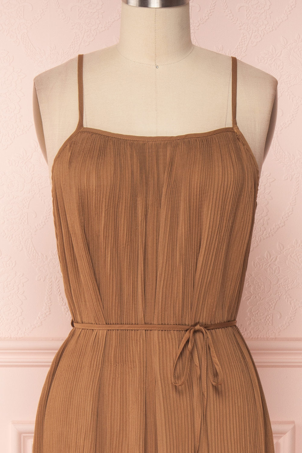 Alvis Camel Pleated Tunic Midi Dress | Boutique 1861 2