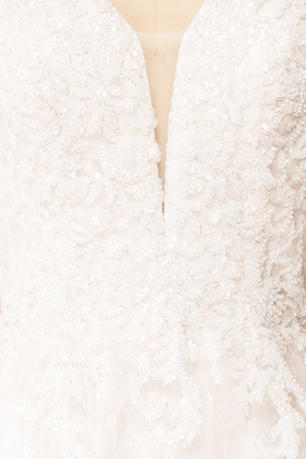 Amalia White Off-Shoulder A-Line Bridal Dress | Boudoir 1861 detail