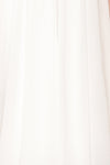 Amanda White Off-Shoulder Maxi Bridal Dress | Boudoir 1861 fabric