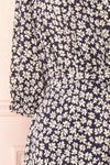 Amaya Floral Half Sleeve Faux-Wrap Maxi Dress | Boutique 1861 sleeve