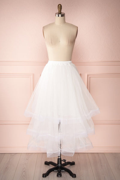 Aminthe White Layered Tulle Bridal Skirt | Boudoir 1861 1