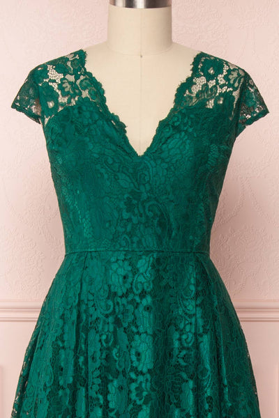Anaick Green Lace A-Line Maxi Gown | Boutique 1861 2