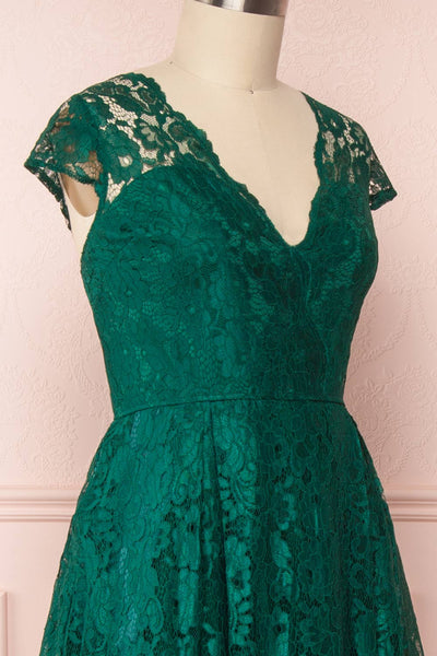 Anaick Green Lace A-Line Maxi Gown | Boutique 1861 4