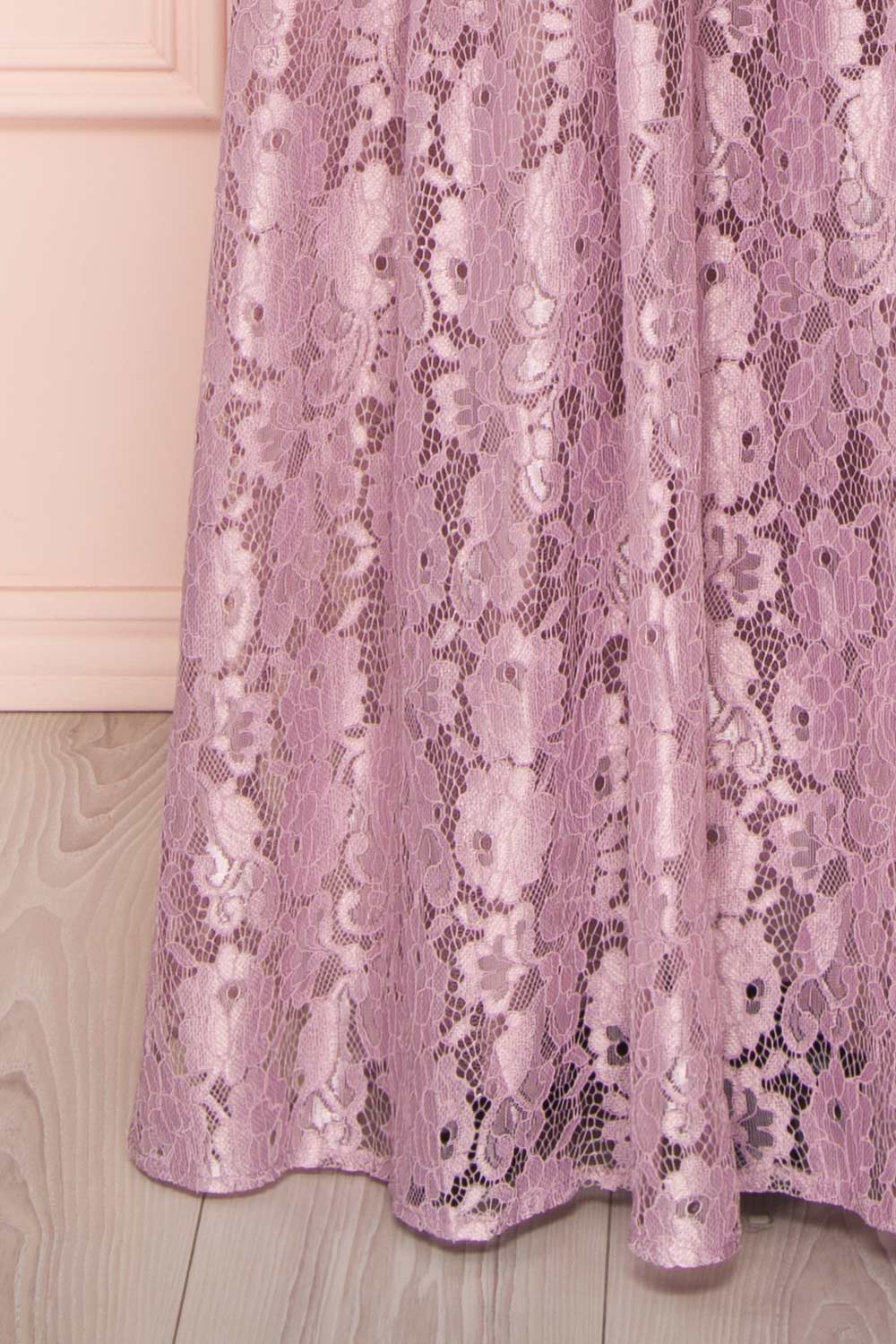 Anaick Lilac Lace A-Line Maxi Gown | Boutique 1861 8 