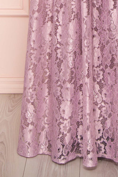 Anaick Lilac Lace A-Line Maxi Gown | Boutique 1861 8