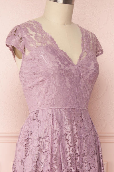 Anaick Lilac Lace A-Line Maxi Gown | Boutique 1861 4