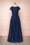 Anaick Navy Blue Lace A-Line Maxi Gown | Boutique 1861 5