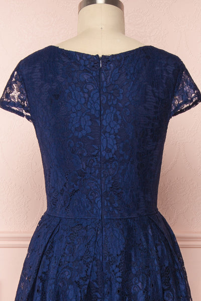Anaick Navy Blue Lace A-Line Maxi Gown | Boutique 1861 6