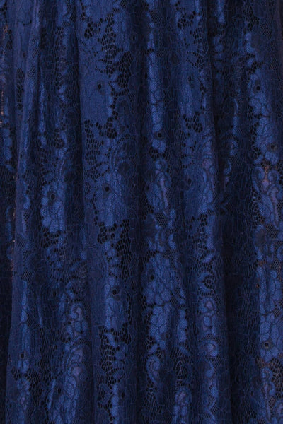 Anaick Navy Blue Lace A-Line Maxi Gown | Boutique 1861 8