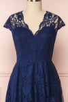 Anaick Navy Blue Lace A-Line Maxi Gown | Boutique 1861 2