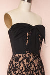Ananke Black & Beige Bustier Jumpsuit | SIDE CLOSE UP | Boutique 1861