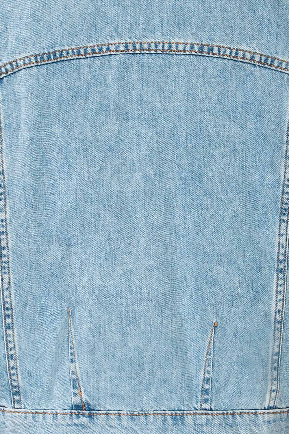 Andartikon Light Blue Denim Jacket | La petite garçonne texture