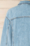 Andartikon Light Blue Denim Jacket | La petite garçonne back close-up