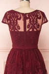 Andela Burgundy Lace A-Line Cocktail Dress | Boutique 1861 6