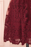 Andela Burgundy Lace A-Line Cocktail Dress | Boutique 1861 7