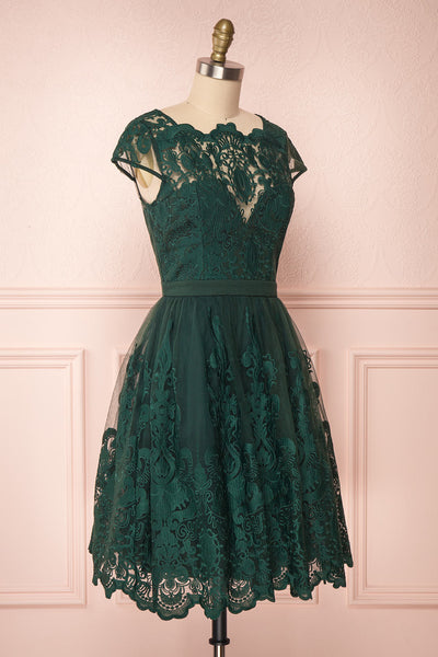 Andela Green Lace A-Line Cocktail Dress | Boutique 1861 3