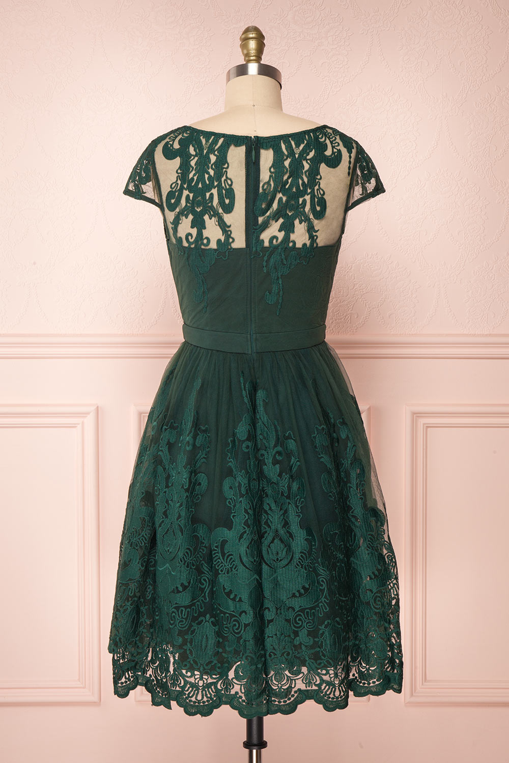 Andela Green Lace A-Line Cocktail Dress | Boutique 1861 5