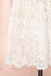Andela Ivory Lace A-Line Cocktail Dress | Boudoir 1861 7