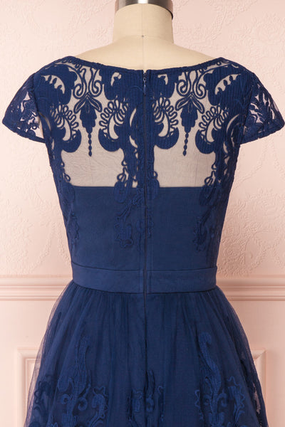 Andela Navy Blue Lace A-Line Cocktail Dress | Boutique 1861 6