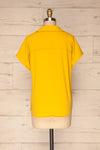Andria Field Yellow Short Sleeved Blouse | La Petite Garçonne back view