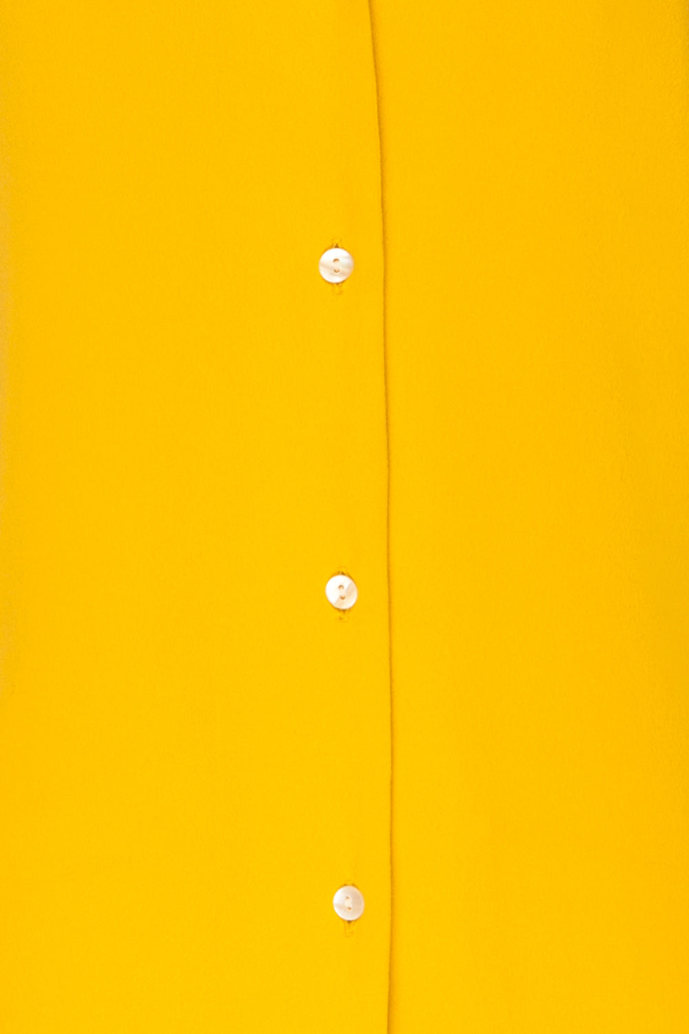 Andria Field Yellow Short Sleeved Blouse | La Petite Garçonne fabric detail 
