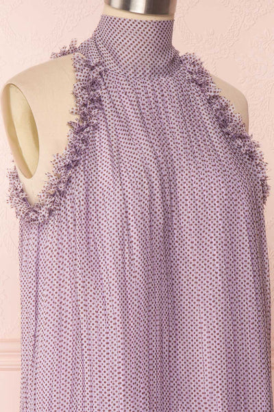 Andzelika Purple Flared Halter Cocktail Dress | Boutique 1861 4