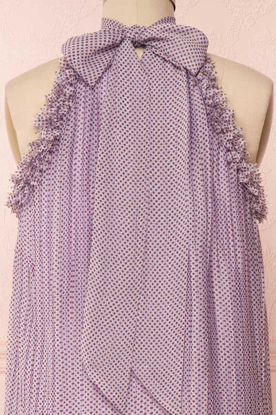 Andzelika Purple Flared Halter Cocktail Dress | Boutique 1861 6